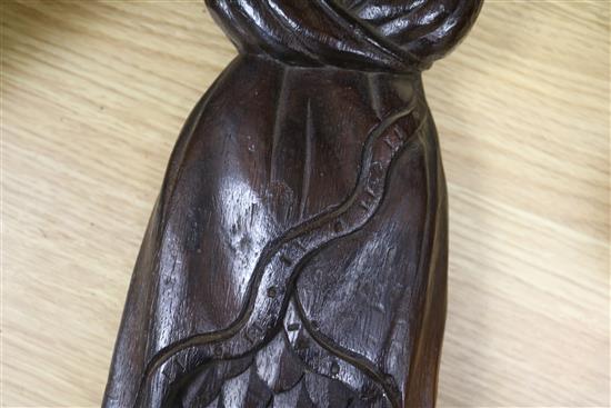 A 17th century oak mermaid pilaster